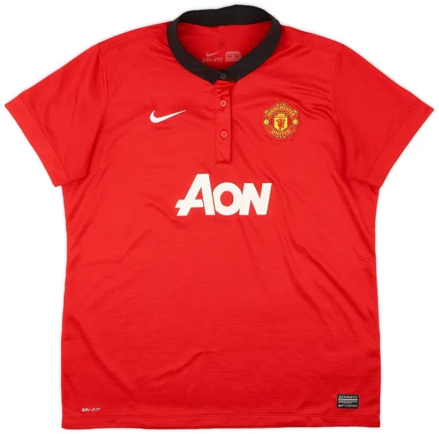 Nike 2013-14 Manchester United Home Shirt - 9/10 - (Women's XL)