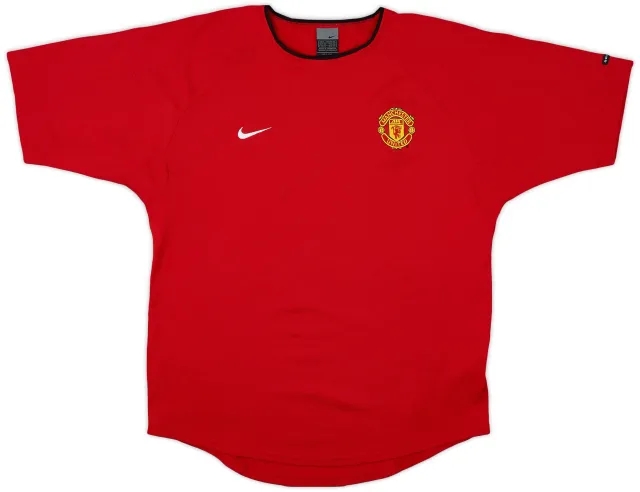 2002-03 Manchester United Nike Training Shirt - 9/10 - (M)