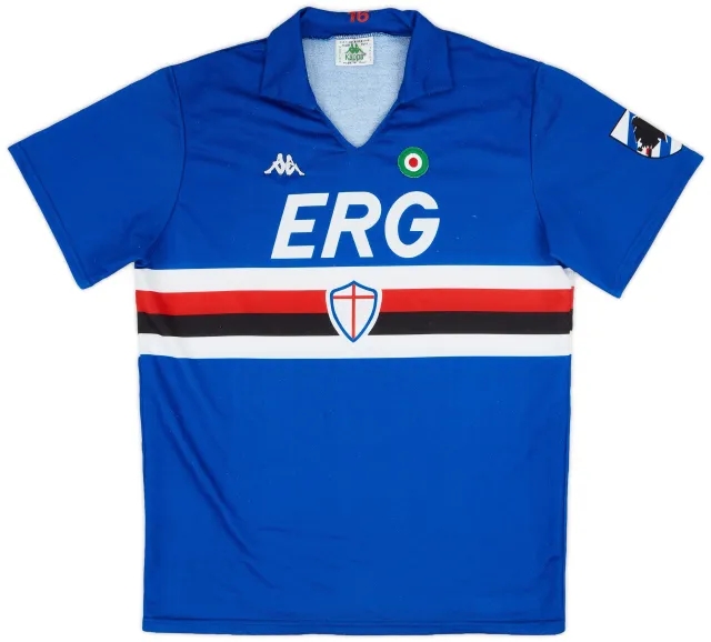 Kappa 1989-90 Sampdoria Home Shirt - 8/10 - (XL)