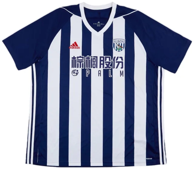adidas 2017-18 West Brom Home Shirt - 9/10 - (XXL)