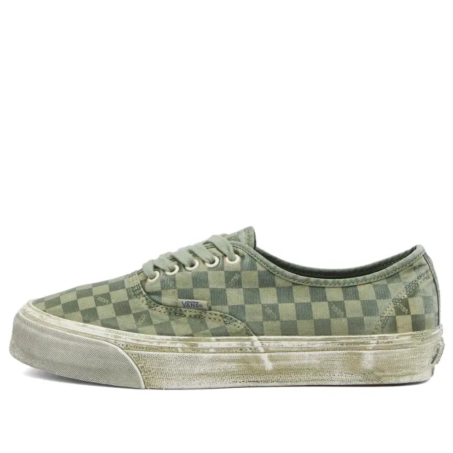 Vans Men's LX Authentic Reissue 44 Dip Dye Checkerboard Twist Of Lime