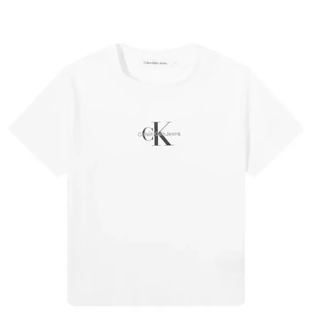 Calvin Klein Women's Monologo Baby T-Shirt Bright White