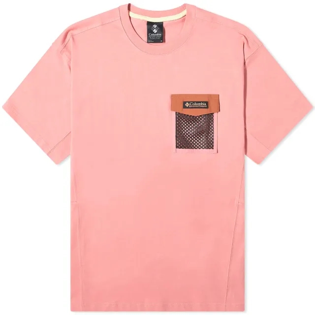 Columbia Painted Peak Knit SS Top - Pink Agave / Auburn
