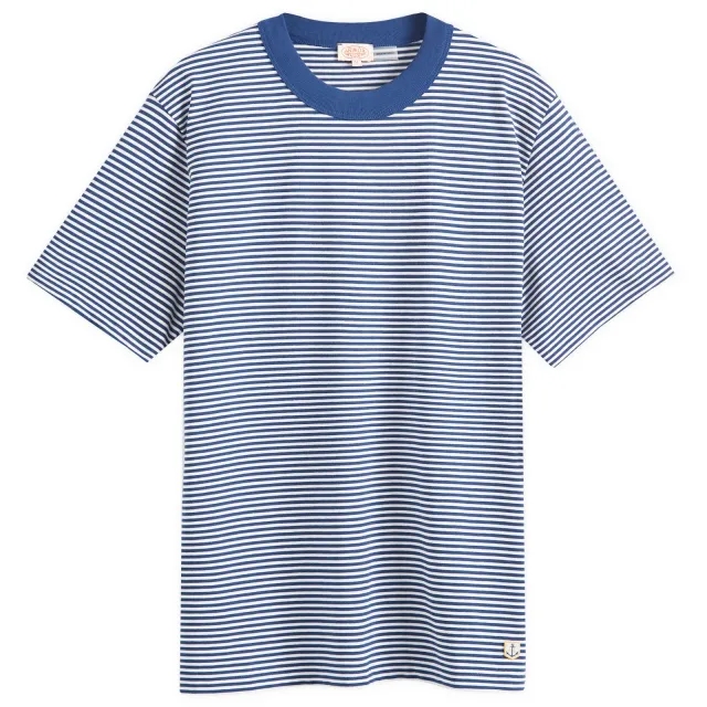 Armor-Lux Armor Lux Stripe T-Shirt, Océano/Milk
