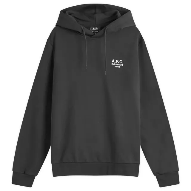 Asics A.P.C. Men's Rue Madame Logo Hoodie Black/White