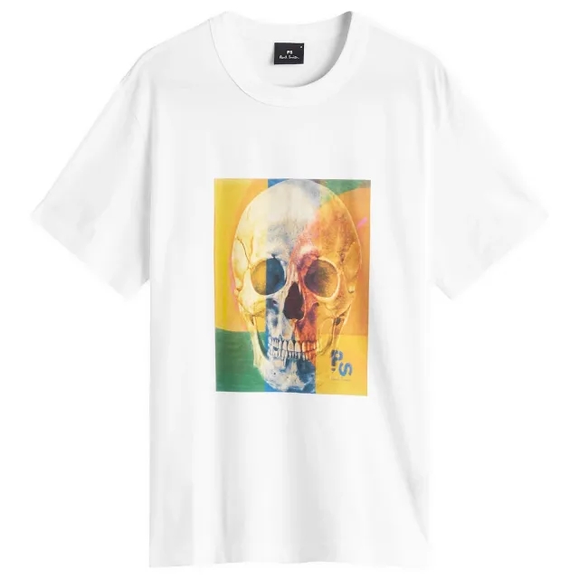 Paul Smith Men's Skull Square T-Shirt White