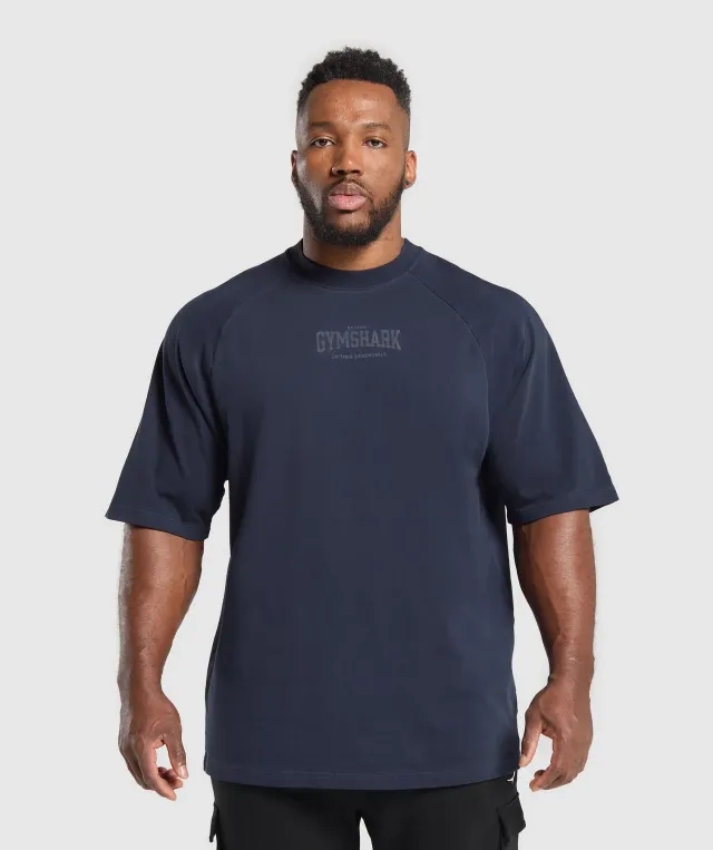 Gymshark Heavyweight T-Shirt - Heavy Blue