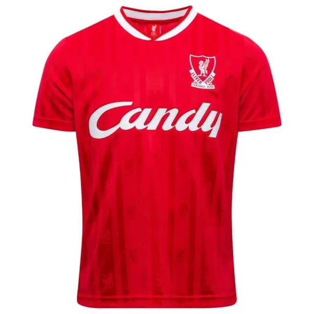 Liverpool FC LFC Adults Retro 88/89 Candy Red Home Shirt