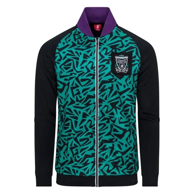 Liverpool FC Liverpool Track Jacket 1995/96 - Black/Green/Purple - ['Black']
