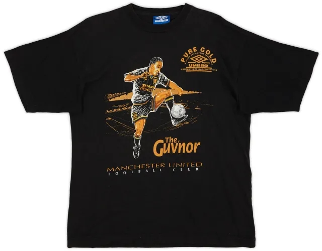 Umbro 1993-94 Manchester United 'The Guvnor' Graphic Tee Ince #8 - 7/10 - (M)