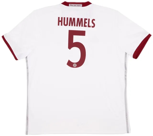 adidas 2016-17 Bayern Munich Third Shirt Hummels #5 (XL)