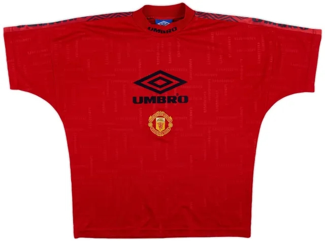 1996-97 Manchester United Umbro Training Shirt - 6/10 - (L)