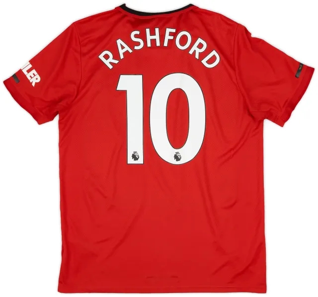adidas 2019-20 Manchester United Home Shirt Rashford #10 - 7/10 - (L)