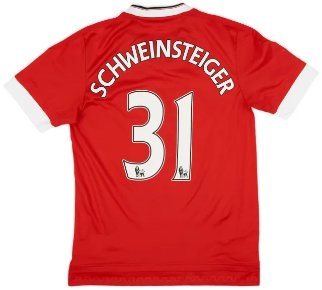 adidas 2015-16 Manchester United Home Shirt Schweinsteiger #31 - 5/10 - (S)