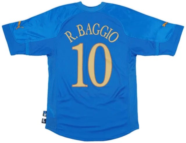 Puma 2004-06 Italy Home Shirt Baggio #10 - 7/10 - (L)
