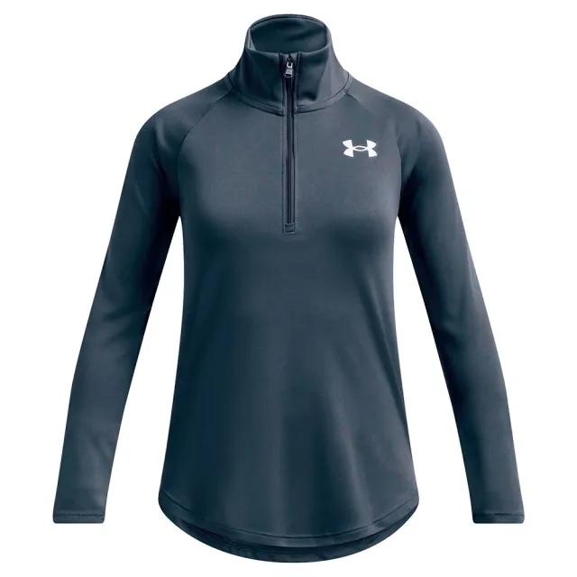 Under Armour Girls' Tech 1/2 Zip Top Junior - Grey