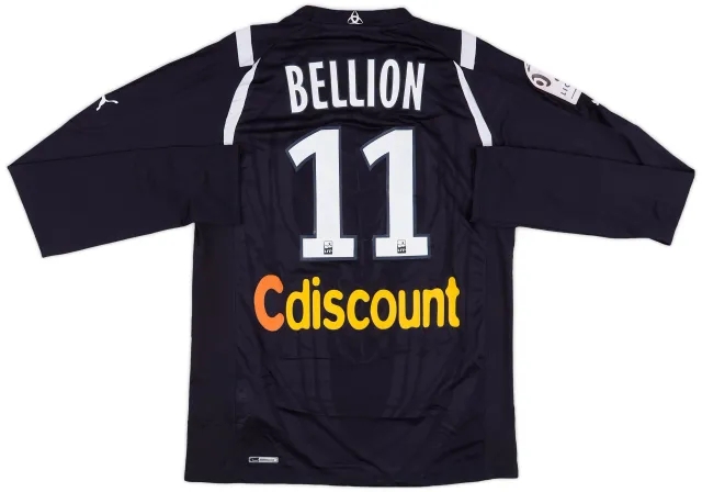 Puma 2010-11 Bordeaux Match Issue Home L/S Shirt Bellion #11