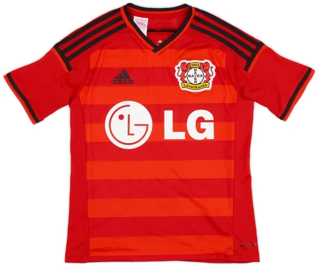 adidas Bayer Leverkusen Boys SS Home Shirt 2014/15