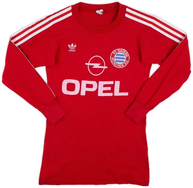 adidas 1989-91 Bayern Munich Home L/S Shirt - 7/10 - (S)