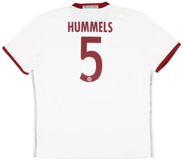adidas 2016-17 Bayern Munich Third Shirt Hummels #5 (XL)