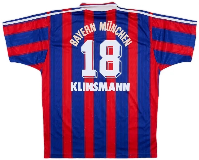 adidas 1995-97 Bayern Munich Home Shirt Klinsmann #18 - 6/10 - (L)