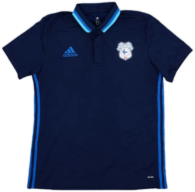 2016-17 Cardiff adidas Polo Shirt - 8/10 - (L)