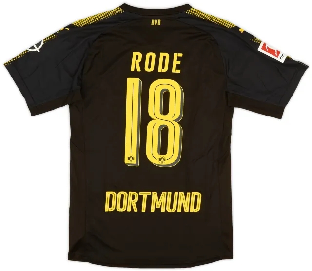 Puma 2017-18 Borussia Dortmund Authentic Away Shirt Rode #18 - 10/10 - (M)