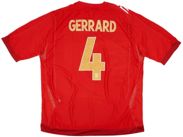 Umbro 2006-08 England Away Shirt Gerrard #4 (XXL)