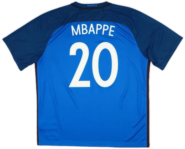 Nike 2016-17 France Home Shirt Mbappe #20 (XXL)