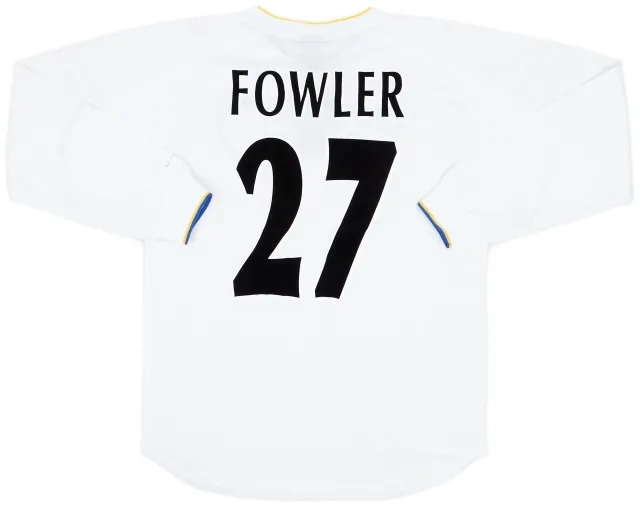 Nike 2000-02 Leeds United Home L/S Shirt Fowler #27 (S)