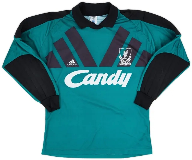 adidas 1991-92 Liverpool GK Shirt - 9/10 - (M)