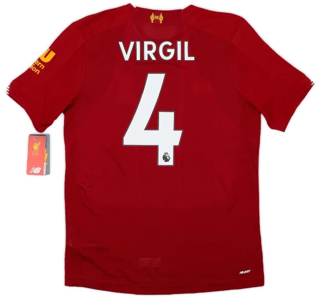 NewBalance 2019-20 Liverpool Home Shirt Virgil #4 (S)