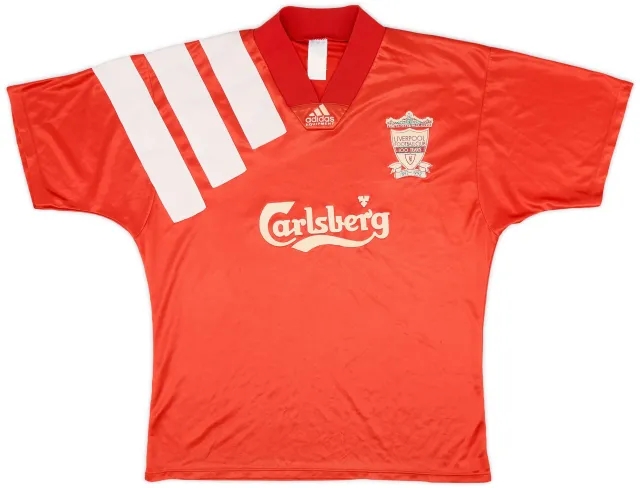 adidas 1992-93 Liverpool Centenary Home Shirt - 5/10 - (XL)