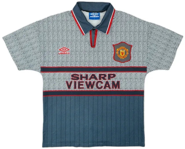 Umbro 1995-96 Manchester United Away Shirt - 5/10 - (Y)