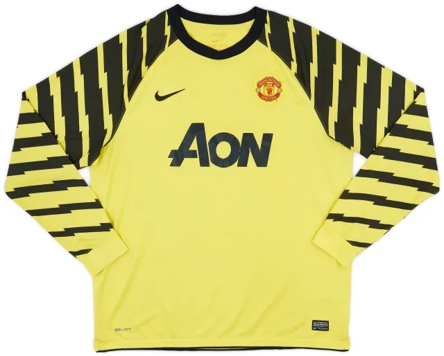 Nike 2010-11 Manchester United Yellow GK Shirt - 5/10 - (XL)