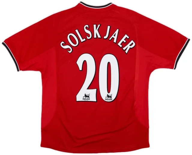 Umbro 2000-02 Manchester United Home Shirt Solskjaer #20 - 5/10 - (L)