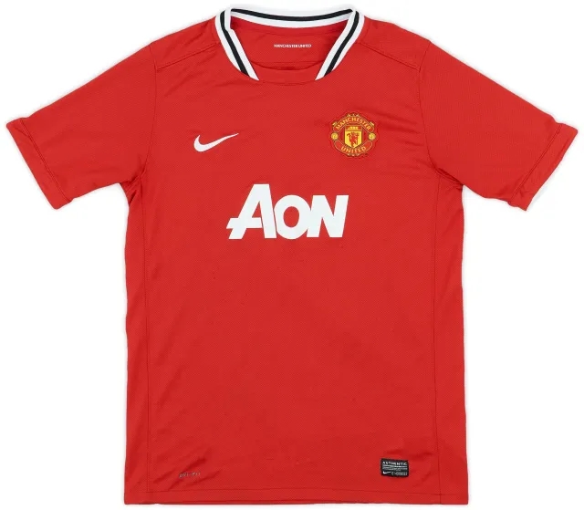 Nike 2011-12 Manchester United Home Shirt - 7/10 - (XL.Boys)