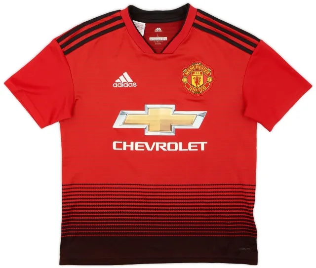 adidas 2018-19 Manchester United Home Shirt - 6/10 - (XL.Boys)