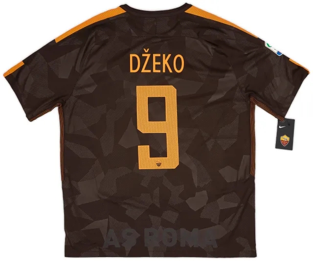 Nike 2017-18 Roma Third Shirt Dzeko #9 (XL)