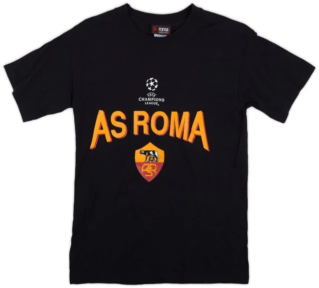 2000s Roma Champions League Graphic Tee - 8/10 - (S)