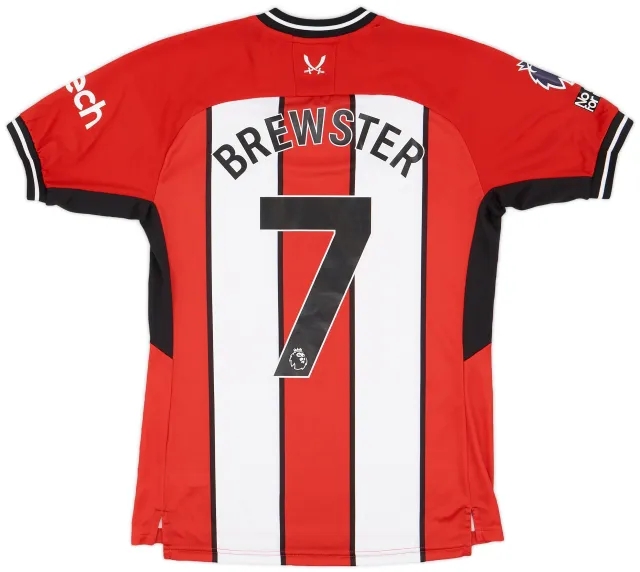 Errea 2023-24 Sheffield United Match Issue Home Shirt Brewster #7