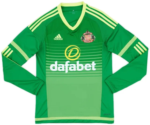 adidas 2015-16 Sunderland Away L/S Shirt - 6/10 - (S)