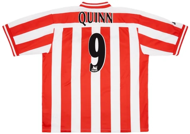 Asics 1999-00 Sunderland Home Shirt Quinn #9 - 7/10 - (XXL)