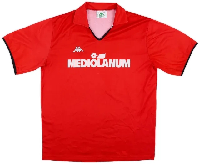 1988-90 AC Milan Kappa Training Shirt - 8/10 - (XL)