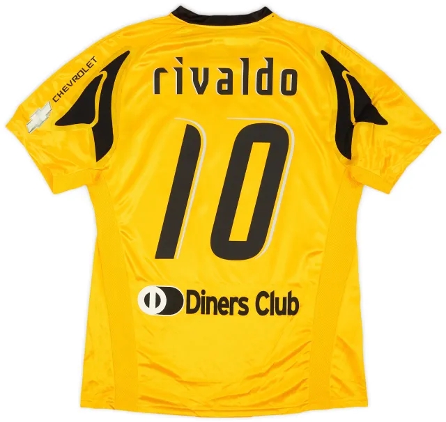 Puma 2007-08 AEK Athens Home Shirt Rivaldo #10 (L)
