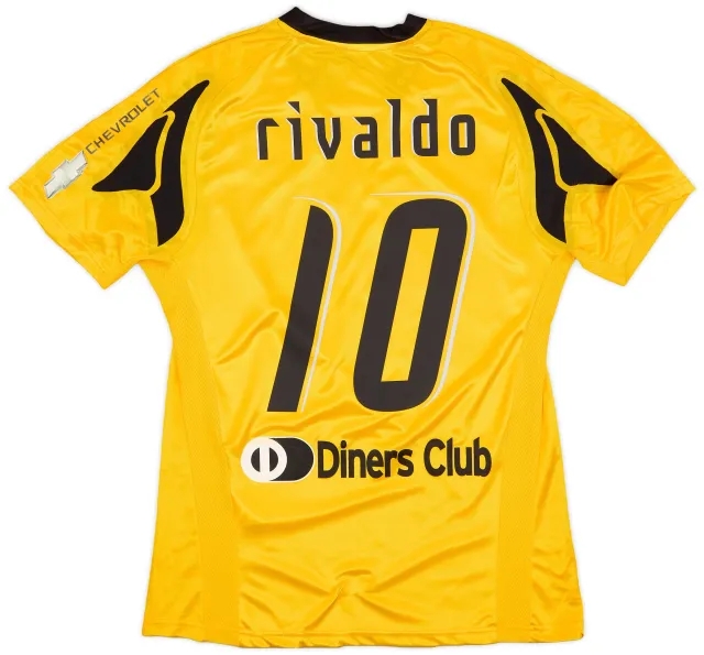 Puma 2007-08 AEK Athens Home Shirt Rivaldo #10 (L)