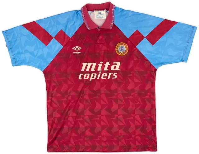 Umbro 1990-92 Aston Villa Home Shirt - 7/10 - (XL)