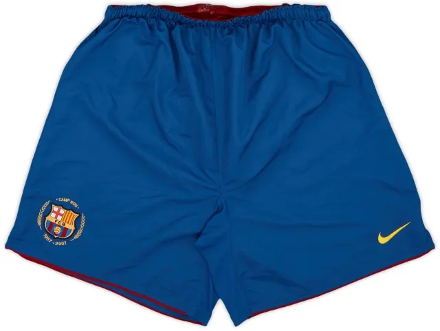 Nike 2007-08 Barcelona Home Shorts - 8/10 - (XL)