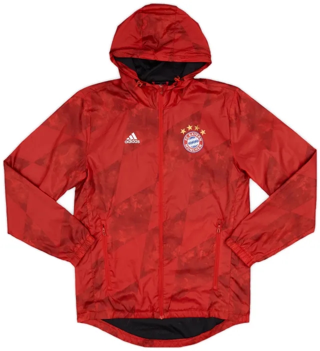 2016-17 Bayern Munich adidas Hooded Rain Jacket - 8/10 - (XS)