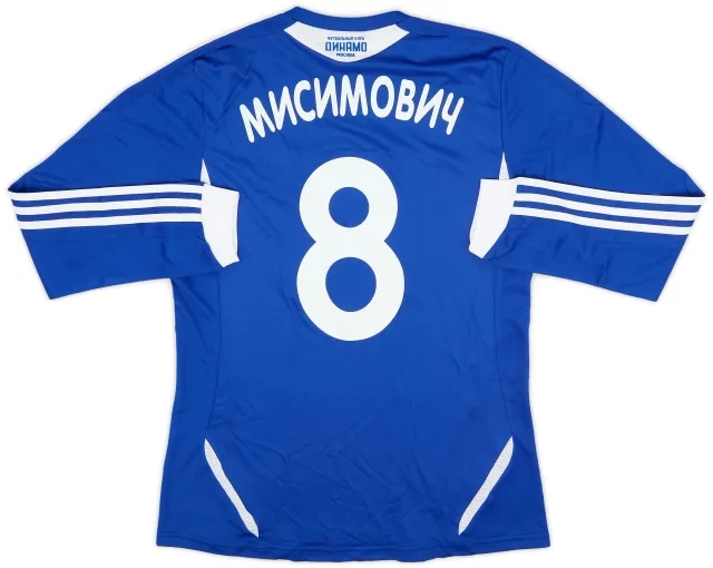 adidas 2011-12 Dynamo Moscow Home L/S Shirt Misimovic #8 (L)